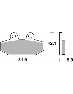 pastillas de freno moto brembo organicas 07hd23cc 2