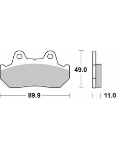 pastillas de freno moto brembo sinterizadas 07ho10sp 2