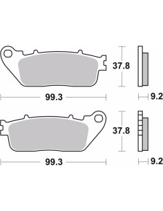 pastillas de freno moto brembo sinterizadas 07ho13sp 2