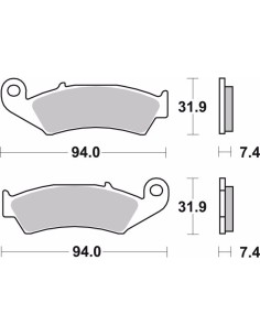 pastillas de freno moto brembo genuinas 07ho2506 2
