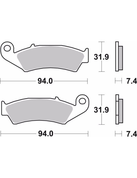 pastillas de freno moto brembo genuinas 07ho2506