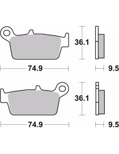 pastillas de freno moto brembo organicas 07ho26tt 2