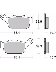 pastillas de freno moto brembo genuinas 07ho2711 2