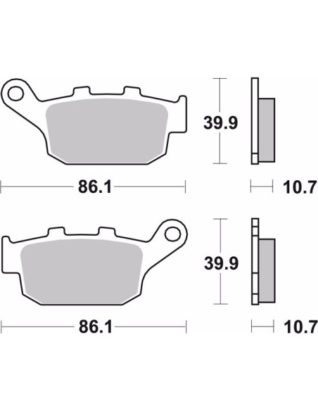 pastillas de freno moto brembo genuinas 07ho2711