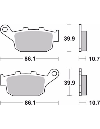 pastillas de freno moto brembo sinterizadas 07ho27sp