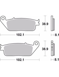pastillas de freno moto brembo genuinas 07ho3005 2