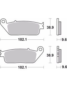 pastillas de freno moto brembo genuinas 07ho3109 2