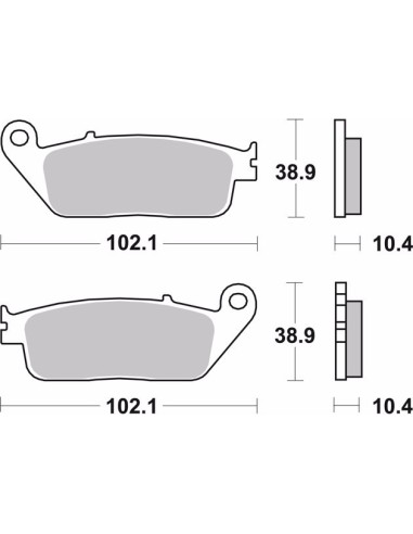 pastillas de freno moto brembo sinterizadas 07ho34sp