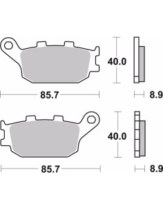 pastillas de freno moto brembo genuinas 07ho3607 2