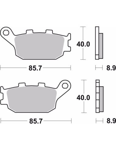 pastillas de freno moto brembo genuinas 07ho3607