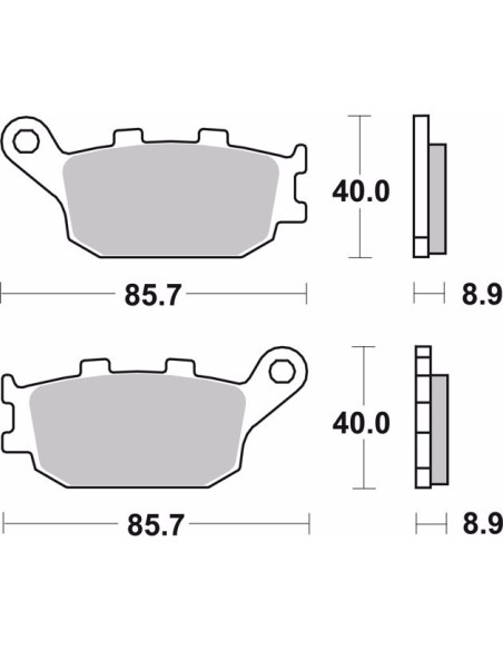 pastillas de freno moto brembo genuinas 07ho3607