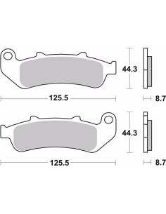 pastillas de freno moto brembo sinterizadas 07ho39sa 2