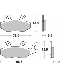 pastillas de freno moto brembo genuinas 07ho4008 2