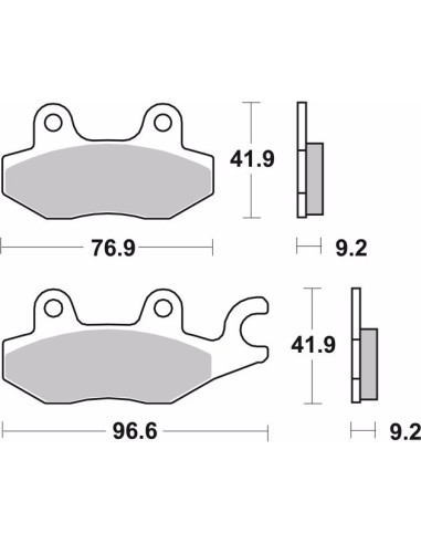 pastillas de freno moto brembo genuinas 07ho4008