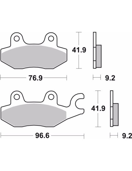 pastillas de freno moto brembo genuinas 07ho4008