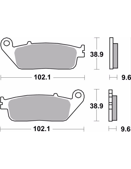 pastillas de freno moto brembo sinterizadas 07ho41sr