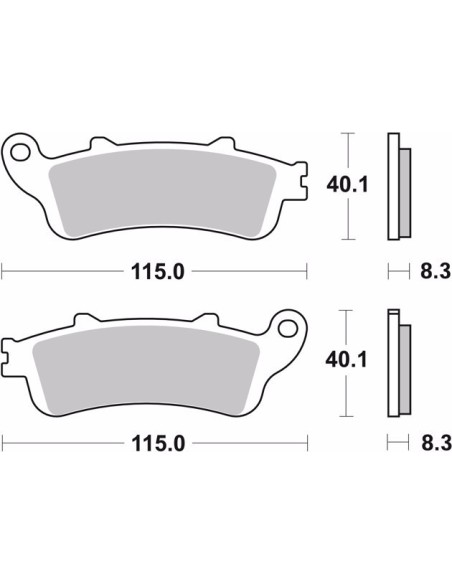 pastillas de freno moto brembo sinterizadas 07ho42la