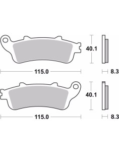 pastillas de freno moto brembo sinterizadas 07ho42sa 2