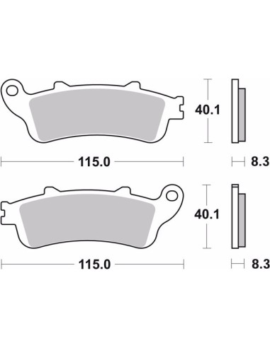 pastillas de freno moto brembo genuinas 07ho4308