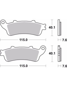 pastillas de freno moto brembo sinterizadas 07ho44sa 2