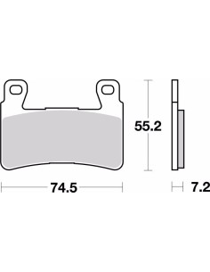 pastillas de freno moto brembo genuinas 07ho4507 2