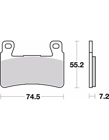 pastillas de freno moto brembo genuinas 07ho4507