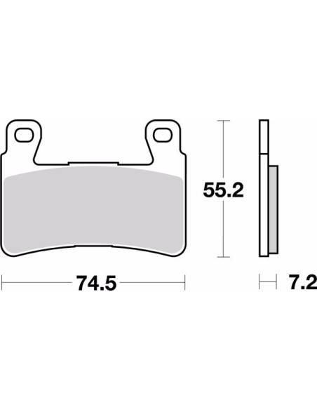 pastillas de freno moto brembo genuinas 07ho4507