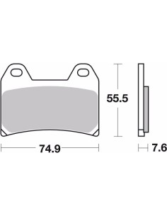 pastillas de freno moto brembo organicas 07ho472cc 2