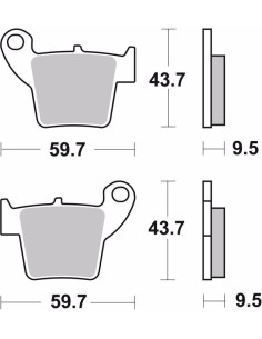 pastillas de freno moto brembo sinterizadas 07ho48sx 2