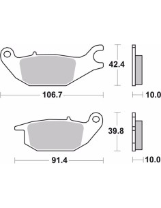 pastillas de freno moto brembo genuinas 07ho4905 2