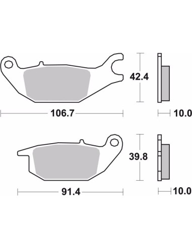pastillas de freno moto brembo genuinas 07ho4905