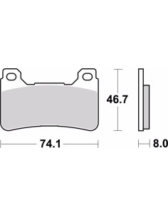 pastillas de freno moto brembo sinterizadas 07ho50la 2