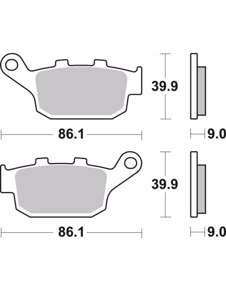 pastillas de freno moto brembo organicas 07ho53cc