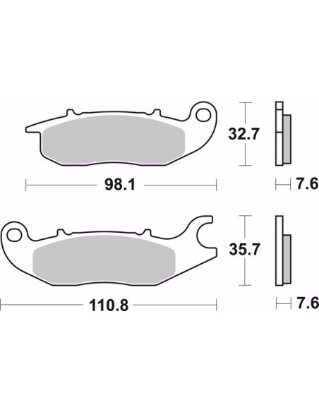 pastillas de freno moto brembo genuinas 07ho5606