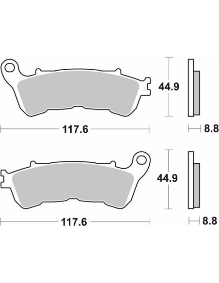 pastillas de freno moto brembo sinterizadas 07ho57sp