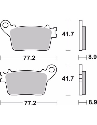pastillas de freno moto brembo genuinas 07ho5907