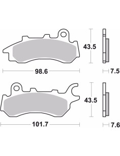 pastillas de freno moto brembo organicas 07ho642cc 2