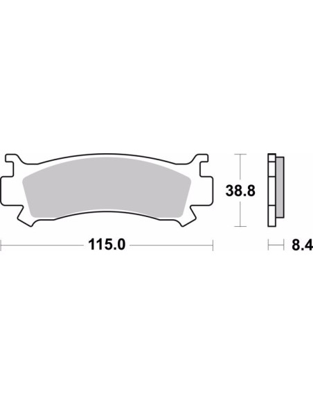 pastillas de freno moto brembo sinterizadas 07ho68sd