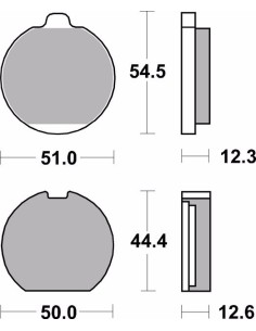 pastillas de freno moto brembo genuinas 07ka0223 2