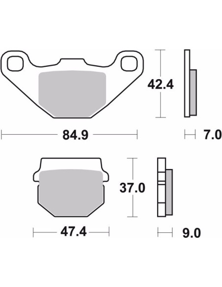 pastillas de freno moto brembo genuinas 07ka0717
