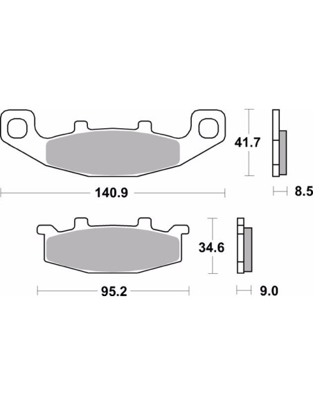 pastillas de freno moto brembo sinterizadas 07ka09sa