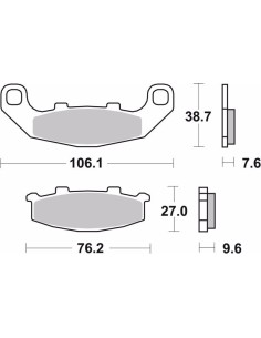 pastillas de freno moto brembo genuinas 07ka1117 2