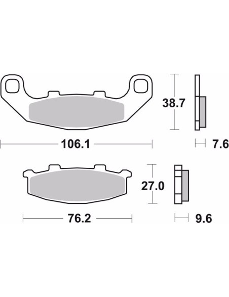pastillas de freno moto brembo sinterizadas 07ka11sp