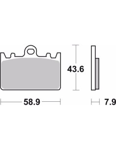 pastillas de freno moto brembo sinterizadas 07ka14sr 2