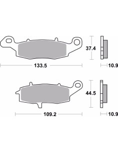 pastillas de freno moto brembo organicas 07ka15cc 2