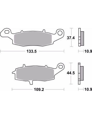 pastillas de freno moto brembo organicas 07ka15cc
