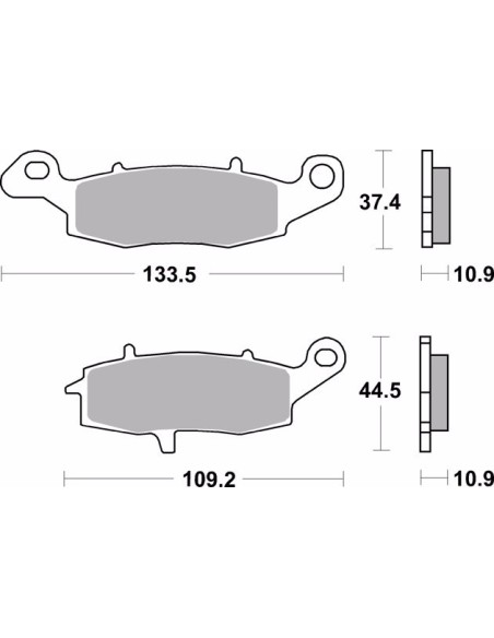 pastillas de freno moto brembo organicas 07ka15cc