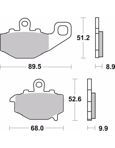 pastillas de freno moto brembo genuinas 07ka1617