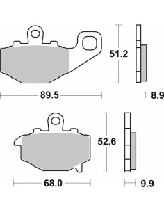 pastillas de freno moto brembo sinterizadas 07ka16sp 2