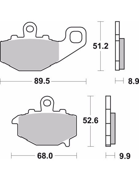 pastillas de freno moto brembo sinterizadas 07ka16sp